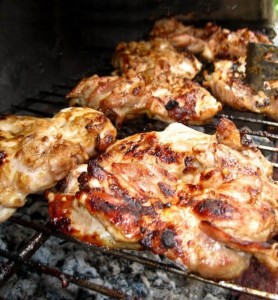 Boneless grilled chicken legs